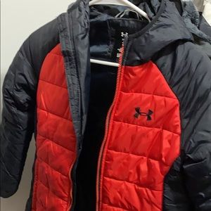 Boy UA Cold Gear Winter Coat Sz M
